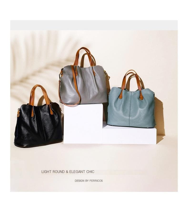 Genuine Leather Tote 11