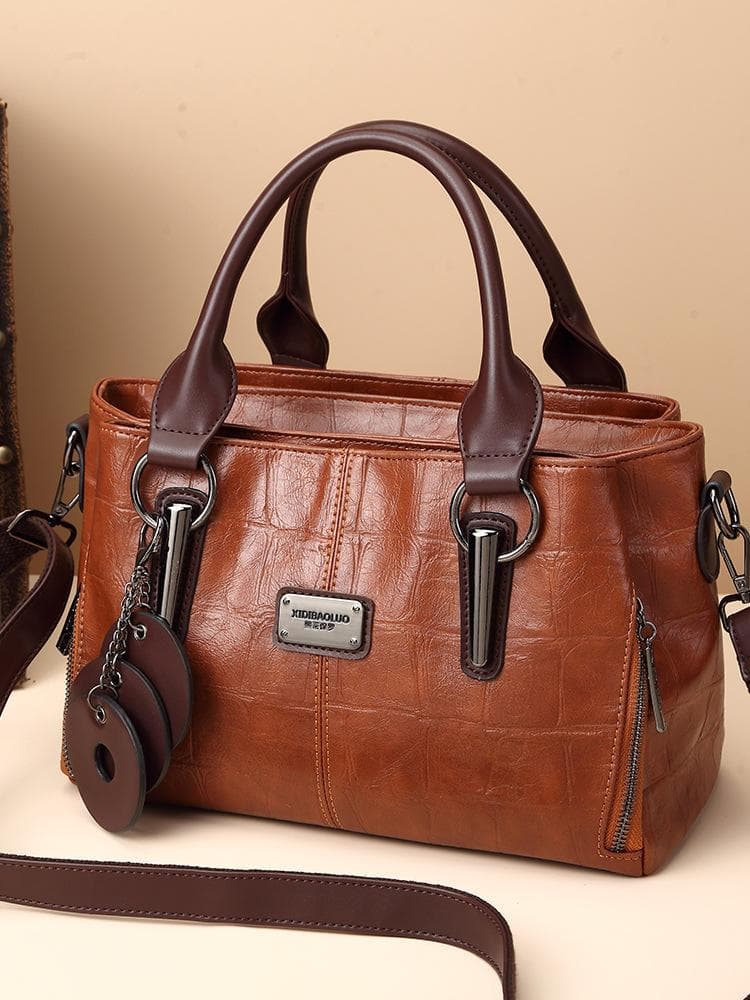 Vintage Tri-Compartment Satchel 3