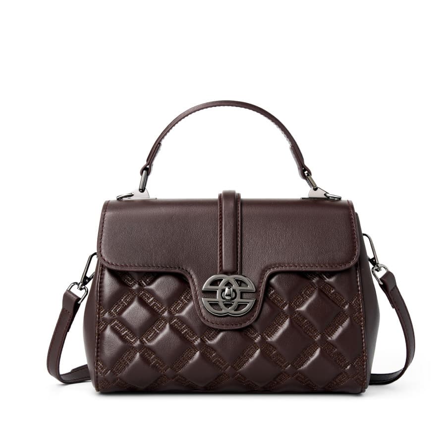 Pebbled Leather Commuter Tote 7