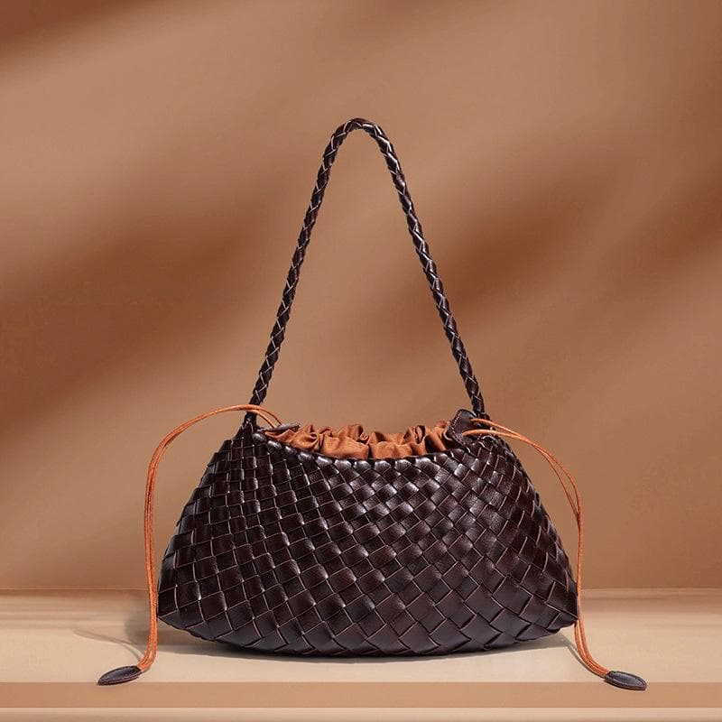 Woven Leather Shoulder Bag 1
