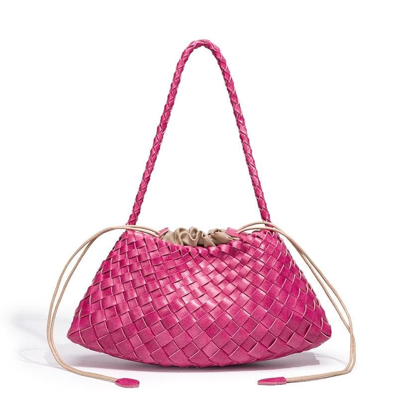 Woven Leather Shoulder Bag 8