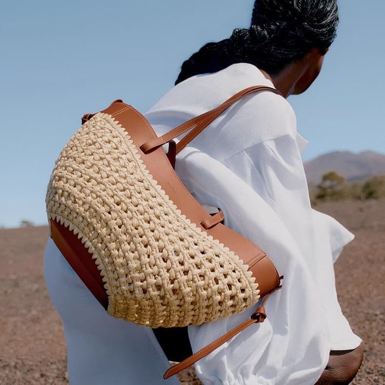 Woven Straw Shoulder Tote 4