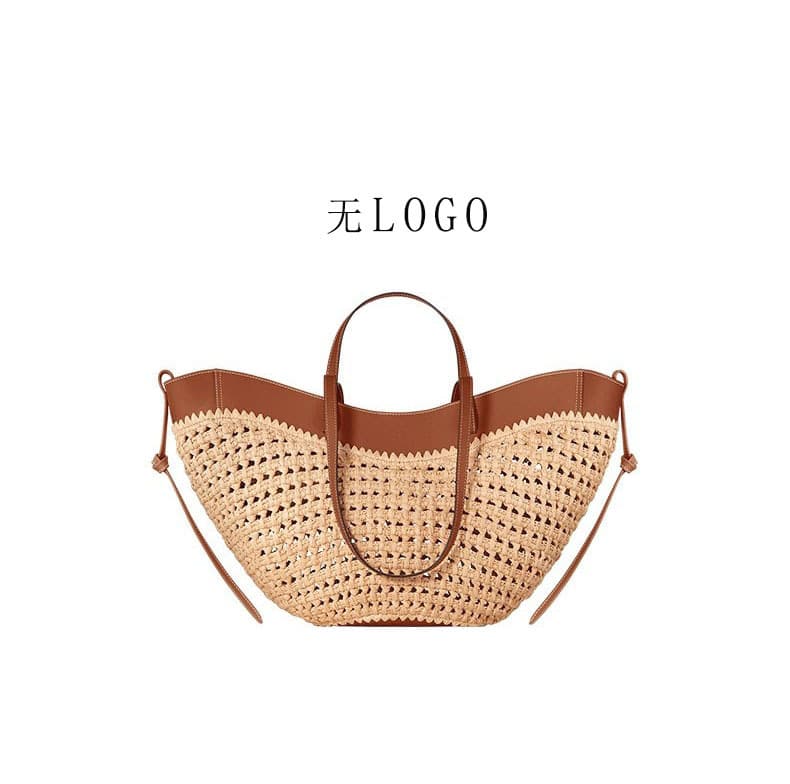 Woven Straw Shoulder Tote 9