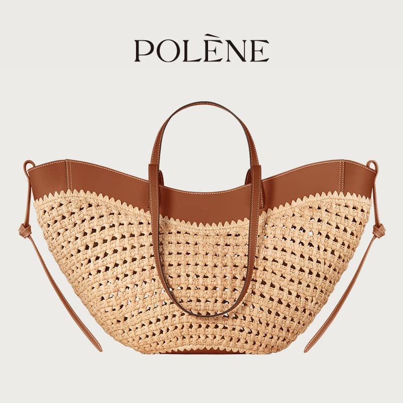 Woven Straw Shoulder Tote 11